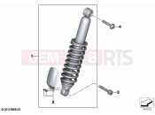 BMW Motorrad BMW 2023 R models R 1250 GS Adv. 21 (0M10) Spring strut, front | Spring strut, front