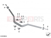 BMW Motorrad BMW 2023 R models R 1250 GS Adv. 21 (0M10) Handlebar | Handlebar