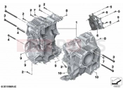 BMW Motorrad BMW 2023 R models R 1250 GS Adv. 21 (0M10) Screw connection, crankcase | Screw connection, crankcase