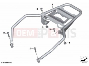 BMW Motorrad BMW 2023 R models R 1250 GS Adv. 21 (0M10) Luggage grid 2 | Luggage grid 2