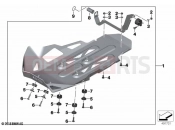 BMW Motorrad BMW 2023 R models R 1250 GS Adv. 21 (0M10) Engine guard, aluminium | Engine guard, aluminium