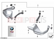 BMW Motorrad BMW 2023 R models R 1250 GS Adv. 21 (0M10) Set, hand protection | Set, hand protection