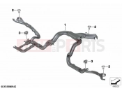 BMW Motorrad BMW 2023 R models R 1250 GS Adv. 21 (0M10) Cable duct for engine | Cable duct for engine
