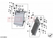 BMW Motorrad BMW 2023 R models R 1250 GS Adv. 21 (0M10) Radiator with mounting | Radiator with mounting