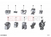BMW Motorrad BMW 2023 R models R 1250 GS Adv. 21 (0M10) Retaining clips, cable clip | Retaining clips, cable clip