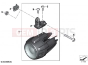 BMW Motorrad BMW 2023 R models R 1250 GS Adv. 21 (0M10) LED additional headlight 