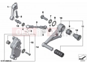 BMW Motorrad BMW 2021 R models R 1250 RS 19 (0J81, 0J83) Outer gearshift parts 2 | Outer gearshift parts 2