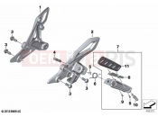 BMW Motorrad BMW 2021 R models R 1250 RS 19 (0J81, 0J83) Footrest, front | Footrest, front