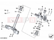 BMW Motorrad BMW 2021 R models R 1250 RS 19 (0J81, 0J83) Fork bridge, bottom / top | Fork bridge, bottom / top