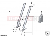 BMW Motorrad BMW 2021 R models R 1250 RS 19 (0J81, 0J83) Telescopic fork, Telelever | Telescopic fork, Telelever