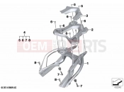 BMW Motorrad BMW 2021 R models R 1250 RS 19 (0J81, 0J83) Bracket f top case 2 | Bracket f top case 2