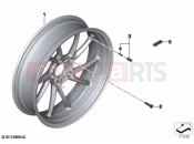 BMW Motorrad BMW 2021 R models R 1250 RS 19 (0J81, 0J83) Cast rim, rear | Cast rim, rear