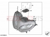BMW Motorrad BMW 2021 R models R 1250 RS 19 (0J81, 0J83) LED headlight - Generation II | LED headlight - Generation II