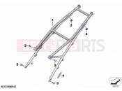 BMW Motorrad BMW 2021 R models R 1250 RS 19 (0J81, 0J83) Rear frame | Rear frame