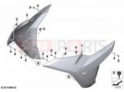 BMW Motorrad BMW 2021 R models R 1250 RS 19 (0J81, 0J83) Fairing side sections | Fairing side sections