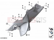 BMW Motorrad BMW 2021 R models R 1250 RS 19 (0J81, 0J83) Side trim panel | Side trim panel