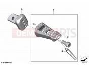 BMW Motorrad BMW 2021 R models R 1250 RS 19 (0J81, 0J83) Footrest, front 2 | Footrest, front 2