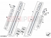 BMW Motorrad BMW 2021 R models R 1250 RS 19 (0J81, 0J83) Stanchion 2 | Stanchion 2