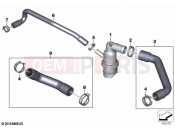 BMW Motorrad BMW 2021 R models R 1250 RS 19 (0J81, 0J83) Coolant lines | Coolant lines