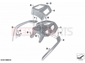 BMW Motorrad BMW 2021 R models R 1250 RT 20 (0L01, 0L03) Luggage grid | Luggage grid