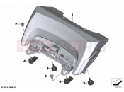 BMW Motorrad BMW 2021 R models R 1250 RT 20 (0L01, 0L03) Seat bench adapter | Seat bench adapter