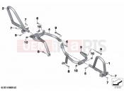BMW Motorrad BMW 2021 R models R 1250 RT 20 (0L01, 0L03) Engine roll bar, authority vehicles | Engine roll bar, authority vehicles