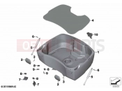 BMW Motorrad BMW 2021 R models R 1250 RT 20 (0L01, 0L03) Topcase bottom section | Topcase bottom section