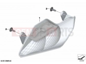 BMW Motorrad BMW 2021 R models R 1250 RT 20 (0L01, 0L03) Turn indicators, front | Turn indicators, front