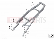 BMW Motorrad BMW 2021 R models R 1250 RT 20 (0L01, 0L03) Rear frame | Rear frame