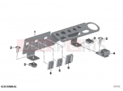 BMW Motorrad BMW 2021 R models R 1250 RT 20 (0L01, 0L03) Plug-in connection bracket | Plug-in connection bracket