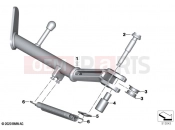 BMW Motorrad BMW 2023 R models R 1250 RT 20 (0L01, 0L03) Side stand | Side stand