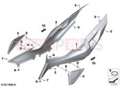 BMW Motorrad BMW 2023 R models R 1250 RT 20 (0L01, 0L03) Tail trim | Tail trim