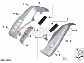 BMW Motorrad BMW 2023 R models R 1250 RT 20 (0L01, 0L03) Interior trim | Interior trim