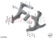 BMW Motorrad BMW 2023 R models R 1250 RT 20 (0L01, 0L03) Front panel carrier | Front panel carrier