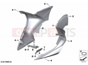 BMW Motorrad BMW 2023 R models R 1250 RT 20 (0L01, 0L03) Engine spoiler | Engine spoiler
