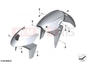 BMW Motorrad BMW 2023 R models R 1250 RT 20 (0L01, 0L03) Front-wheel cover | Front-wheel cover