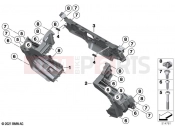 BMW Motorrad BMW 2023 R models R 1250 RT 20 (0L01, 0L03) Clothes holder, front | Clothes holder, front