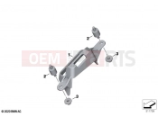 BMW Motorrad BMW 2023 R models R 1250 RT 20 (0L01, 0L03) Holder, audio control unit | Holder, audio control unit