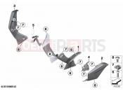BMW Motorrad BMW 2023 R models R 1250 RT 20 (0L01, 0L03) Front spoiler | Front spoiler