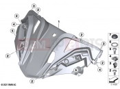 BMW Motorrad BMW 2023 R models R 1250 RT 20 (0L01, 0L03) Upper trim section | Upper trim section