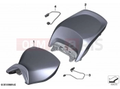 BMW Motorrad BMW 2023 R models R 1250 RT 20 (0L01, 0L03) Seat bench 2 | Seat bench 2
