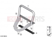 BMW Motorrad BMW 2023 R models R 1250 RT 20 (0L01, 0L03) Navigator holder | Navigator holder