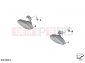 BMW Motorrad BMW 2021 R models R 18 (0L11, 0L13) LED turn indicators front 2 | LED turn indicators front 2