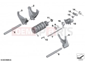 BMW Motorrad BMW 2022 R models R 18 B (0L31, 0L33) 6-speed gearbox shift components | 6-speed gearbox shift components