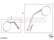 BMW Motorrad BMW 2022 R models R 18 B (0L31, 0L33) Mirror 2 | Mirror 2