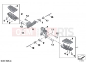 BMW Motorrad BMW 2022 R models R 18 B (0L31, 0L33) Footrest, front | Footrest, front