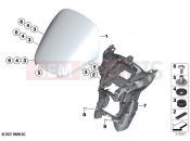 BMW Motorrad BMW 2022 R models R 18 B (0L31, 0L33) Windshield / mounting | Windshield / mounting