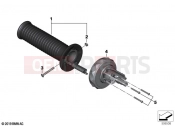 BMW Motorrad BMW 2022 R models R 18 B (0L31, 0L33) Grip left heated / Multi-Controller | Grip left heated / Multi-Controller