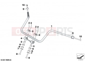 BMW Motorrad BMW 2023 R models R 18 B (0L31, 0L33) Motorcycle handlebar | Motorcycle handlebar