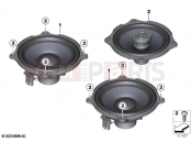 BMW Motorrad BMW 2020 R models R 18 B (0L31, 0L33) Loudspeaker rear | Loudspeaker rear